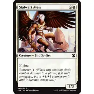 MtG Trading Card Game Iconic Masters Common Stalwart Aven #32