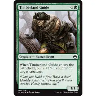 MtG Trading Card Game Iconic Masters Common Timberland Guide #187