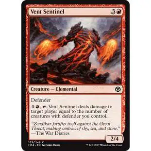 MtG Trading Card Game Iconic Masters Common Vent Sentinel #153