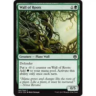 MtG Trading Card Game Iconic Masters Common Wall of Roots #190