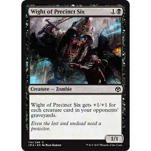 MtG Trading Card Game Iconic Masters Common Wight of Precinct Six #114
