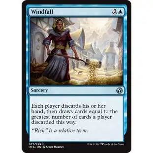 MtG Trading Card Game Iconic Masters Uncommon FOIL Windfall #77