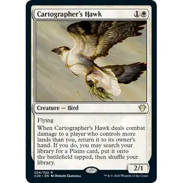 MtG Commander 2020 Rare Cartographer's Hawk #24
