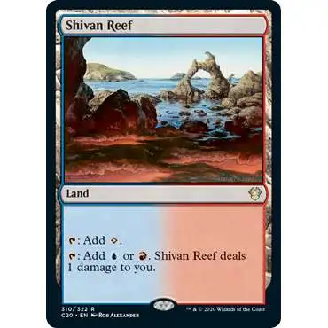 MtG Commander 2020 Rare Shivan Reef #310