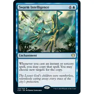 MtG Commander 2020 Rare Swarm Intelligence #124