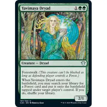 MtG Commander 2020 Uncommon Yavimaya Dryad #197
