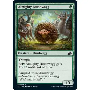 MtG Ikoria: Lair of Behemoths Common Almighty Brushwagg #143