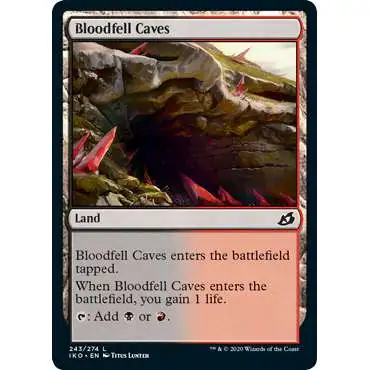 MtG Ikoria: Lair of Behemoths Land Foil Bloodfell Caves #243