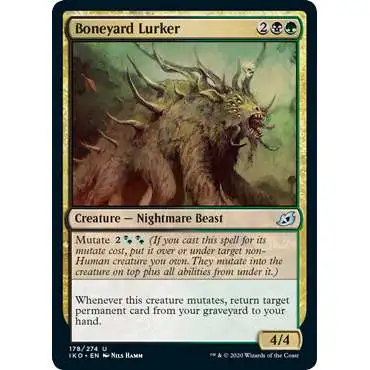 MtG Ikoria: Lair of Behemoths Uncommon FOIL Boneyard Lurker #178