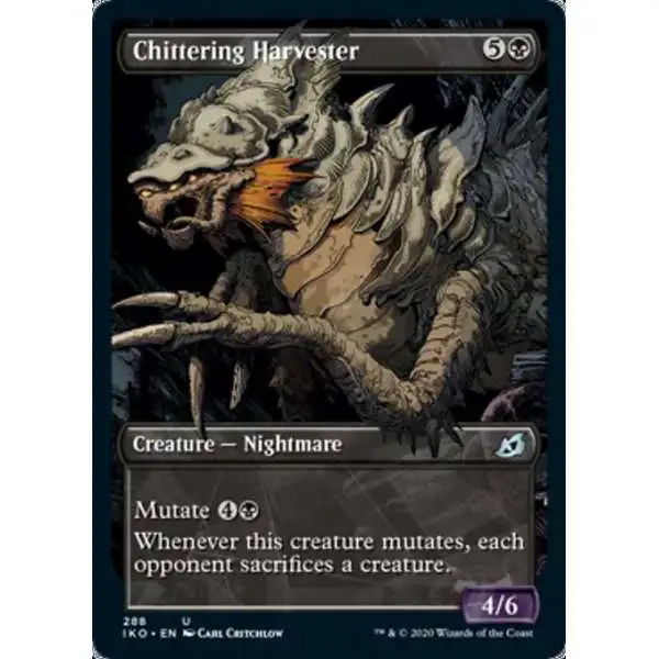 MtG Ikoria: Lair of Behemoths Uncommon Chittering Harvester #288 [Showcase]