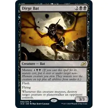 MtG Ikoria: Lair of Behemoths Rare Dirge Bat #84