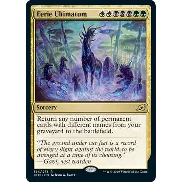 ultimatum cards mtg Eerie The officially licensed full color artwork delivers striking depth across the premium surface elevating every match Magic The Gathering Ikoria Lair