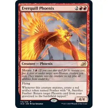 Magic The Gathering Ikoria Lair of Behemoths Single Card Rare Everquill Phoenix 292 Showcase - ToyWiz Magic The Gathering Ikoria Lair of Behemoths Single Card Rare Everquill Phoenix 292 Showcase - ToyWiz