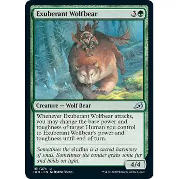 MtG Ikoria: Lair of Behemoths Uncommon Exuberant Wolfbear #151