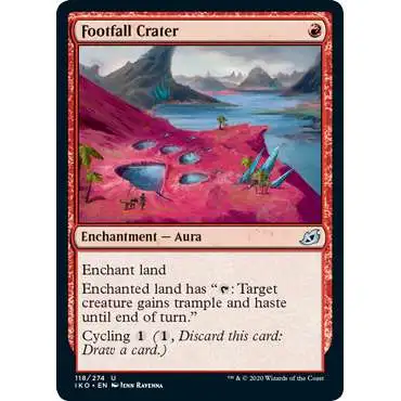 MtG Ikoria: Lair of Behemoths Uncommon Footfall Crater #118