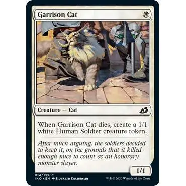 MtG Ikoria: Lair of Behemoths Common Foil Garrison Cat #14