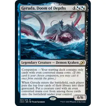 MtG Ikoria: Lair of Behemoths Rare Gyruda, Doom of Depths #221