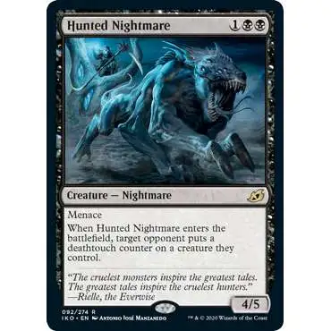 MtG Ikoria: Lair of Behemoths Rare Hunted Nightmare #92