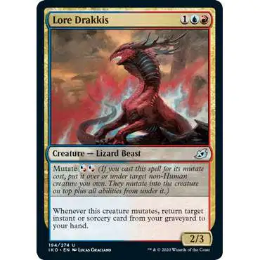 MtG Ikoria: Lair of Behemoths Uncommon Lore Drakkis #194