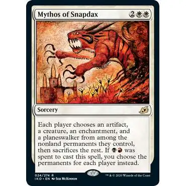 MtG Ikoria: Lair of Behemoths Rare Mythos of Snapdax #24