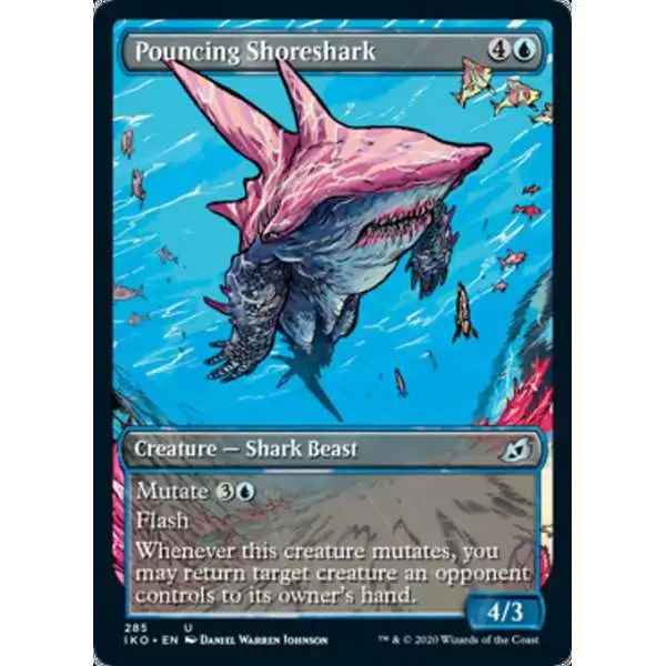 MtG Ikoria: Lair of Behemoths Uncommon Pouncing Shoreshark #285 [Showcase]