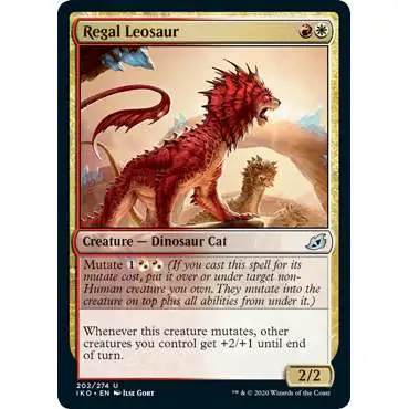 MtG Ikoria: Lair of Behemoths Uncommon Regal Leosaur #202