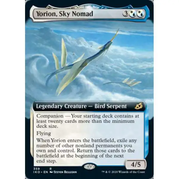 MtG Ikoria: Lair of Behemoths Rare Yorion, Sky Nomad #359 [Extended Art FOIL]