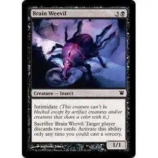 MtG Trading Card Game Innistrad Common Brain Weevil #91