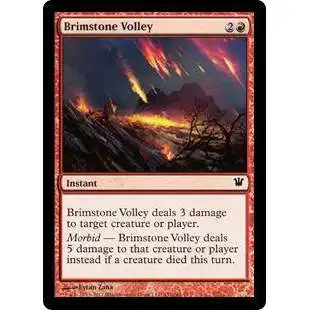 MtG Trading Card Game Innistrad Common Brimstone Volley #132
