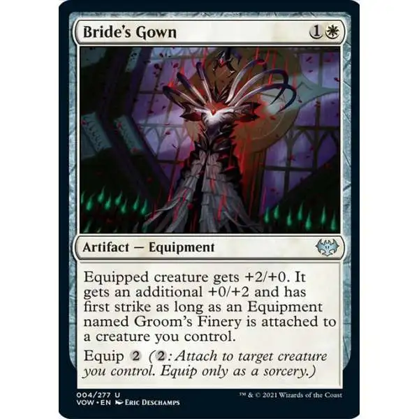 MtG Trading Card Game Innistrad: Crimson Vow Uncommon Bride's Gown #4