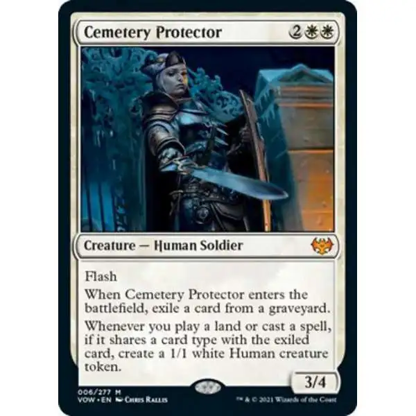 MtG Trading Card Game Innistrad: Crimson Vow Mythic Rare Foil Cemetery Protector #6