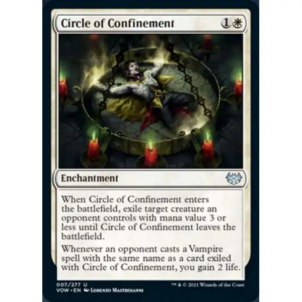 MtG Trading Card Game Innistrad: Crimson Vow Uncommon Circle of Confinement #7