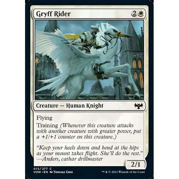MtG Trading Card Game Innistrad: Crimson Vow Common Gryff Rider #15
