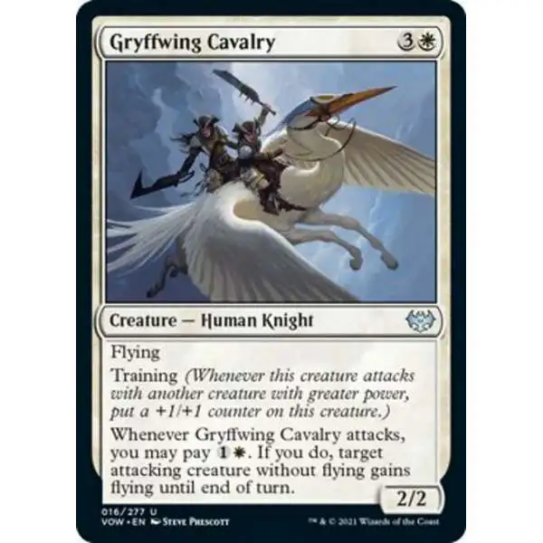 MtG Trading Card Game Innistrad: Crimson Vow Uncommon Gryffwing Cavalry #16