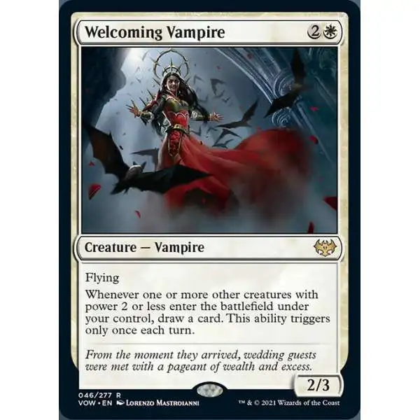 MtG Trading Card Game Innistrad: Crimson Vow Rare FOIL Welcoming Vampire #46