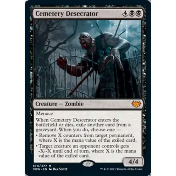 MtG Trading Card Game Innistrad: Crimson Vow Mythic Rare Cemetery Desecrator #100