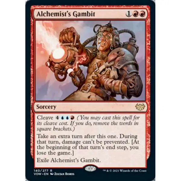 MtG Trading Card Game Innistrad: Crimson Vow Rare Foil Alchemist's Gambit #140