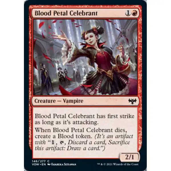 MtG Trading Card Game Innistrad: Crimson Vow Common Blood Petal Celebrant #146