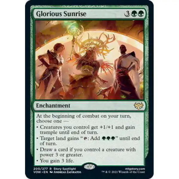 MtG Trading Card Game Innistrad: Crimson Vow Rare Glorious Sunrise #200