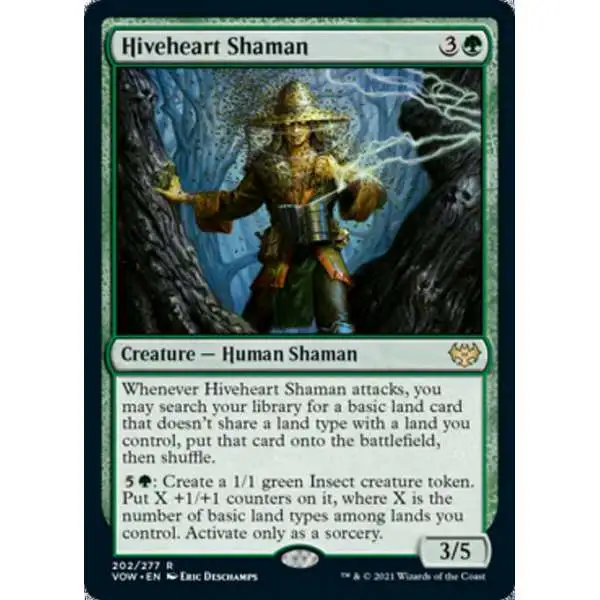 MtG Trading Card Game Innistrad: Crimson Vow Rare Hiveheart Shaman #202