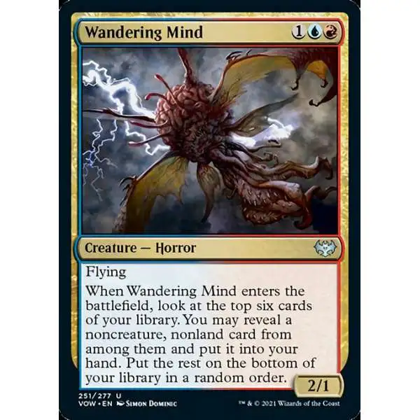 MtG Trading Card Game Innistrad: Crimson Vow Uncommon Wandering Mind #251