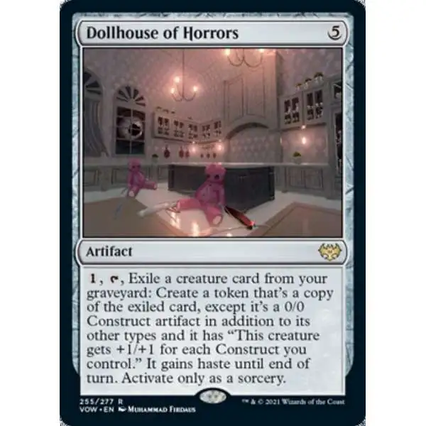 MtG Trading Card Game Innistrad: Crimson Vow Rare Foil Dollhouse of Horrors #255