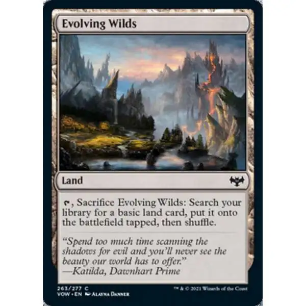 MtG Trading Card Game Innistrad: Crimson Vow Common Evolving Wilds #263