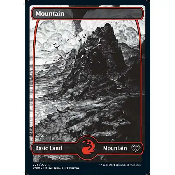 MtG Trading Card Game Innistrad: Crimson Vow Common Mountain #275 [Full Art]