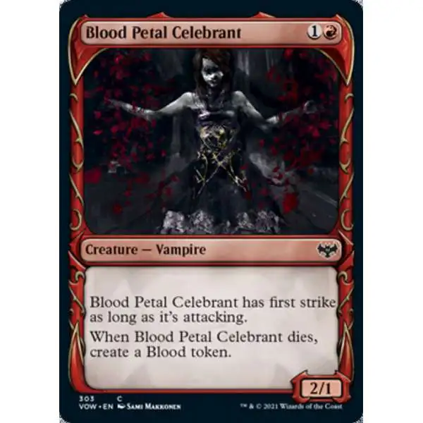 MtG Trading Card Game Innistrad: Crimson Vow Common Blood Petal Celebrant #303 [Showcase]