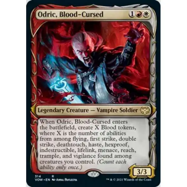 MtG Trading Card Game Innistrad: Crimson Vow Rare Odric, Blood-Cursed #314 [Showcase]