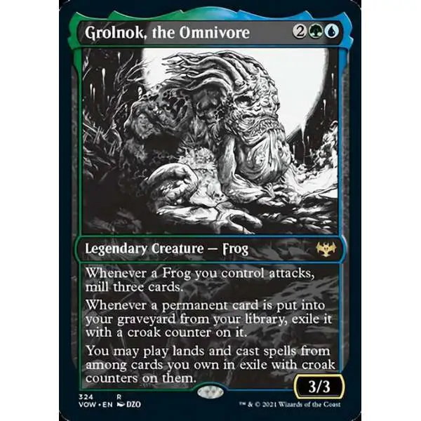 MtG Trading Card Game Innistrad: Crimson Vow Rare Grolnok, the Omnivore #324 [Showcase]
