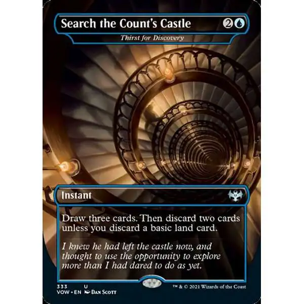 MtG Trading Card Game Innistrad: Crimson Vow Uncommon Search the Count's Castle #333 [Dracula Series FOIL]