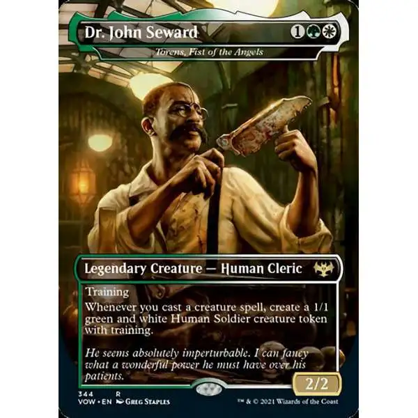 MtG Trading Card Game Innistrad: Crimson Vow Rare Dr. John Seward #344 [Dracula Series FOIL]