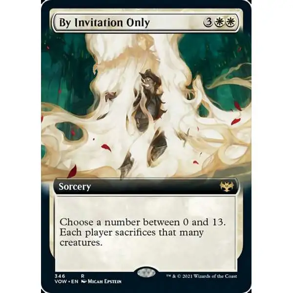 MtG Trading Card Game Innistrad: Crimson Vow Rare By Invitation Only #346 [Extended Art]